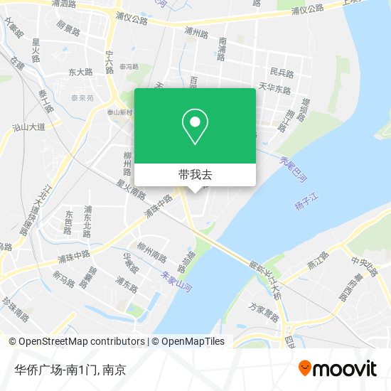 华侨广场-南1门地图