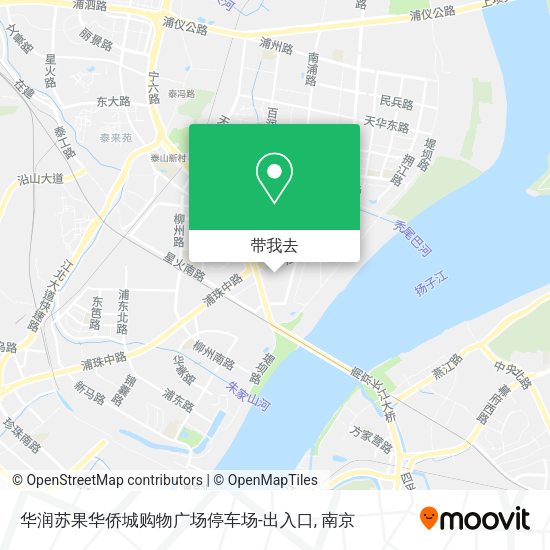 华润苏果华侨城购物广场停车场-出入口地图