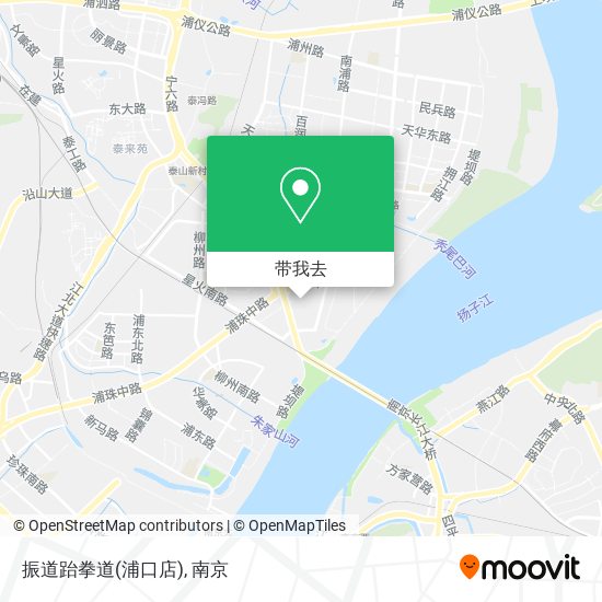 振道跆拳道(浦口店)地图