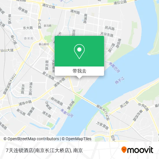 7天连锁酒店(南京长江大桥店)地图