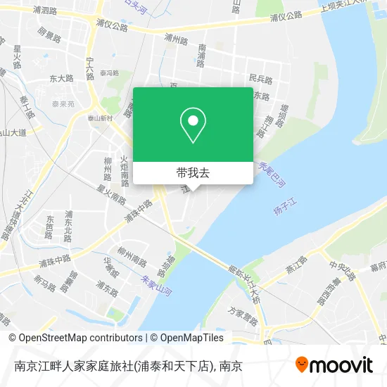 南京江畔人家家庭旅社(浦泰和天下店)地图