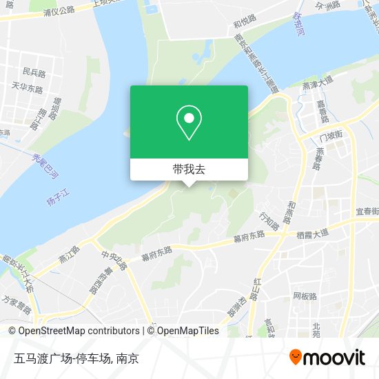 五马渡广场-停车场地图