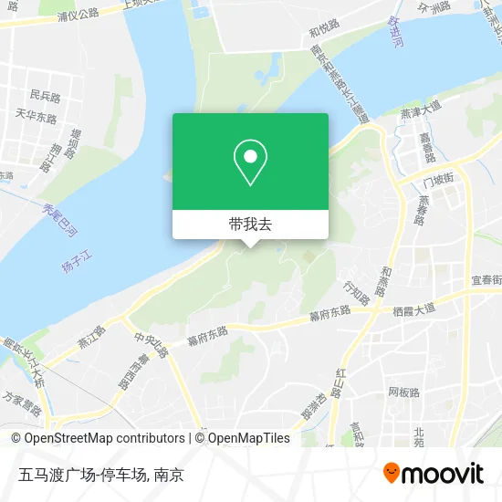 五马渡广场-停车场地图