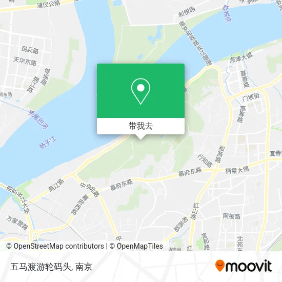 五马渡游轮码头地图