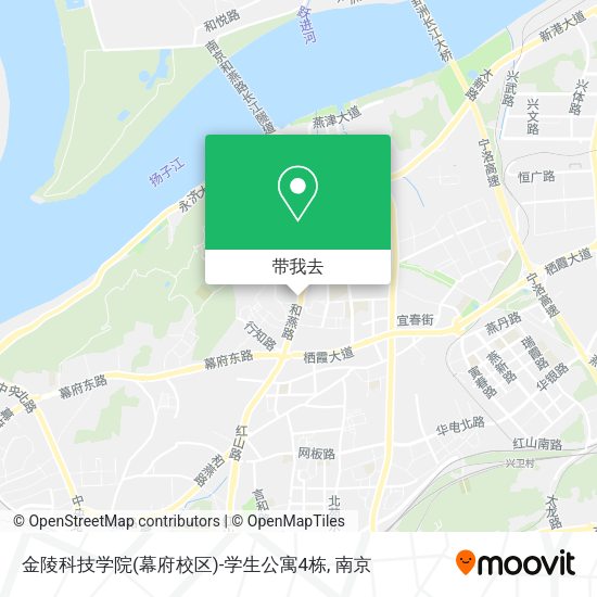 金陵科技学院(幕府校区)-学生公寓4栋地图