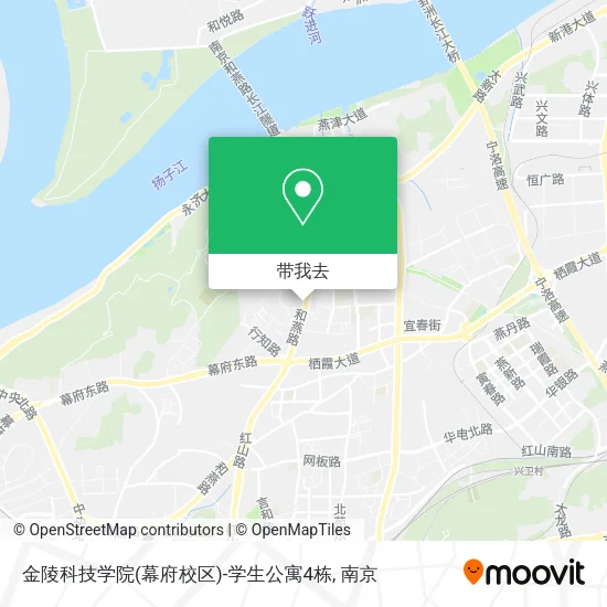 金陵科技学院(幕府校区)-学生公寓4栋地图
