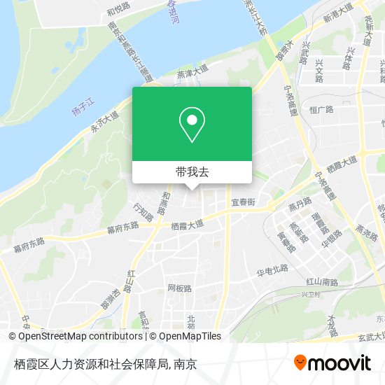 栖霞区人力资源和社会保障局地图
