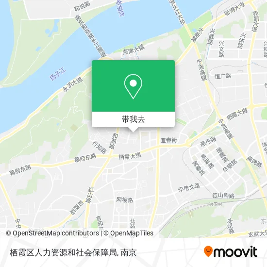 栖霞区人力资源和社会保障局地图
