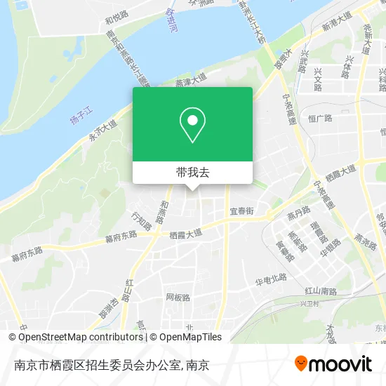 南京市栖霞区招生委员会办公室地图