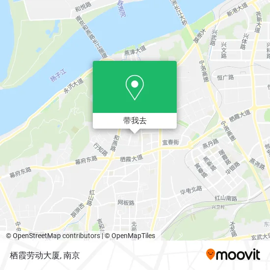 栖霞劳动大厦地图