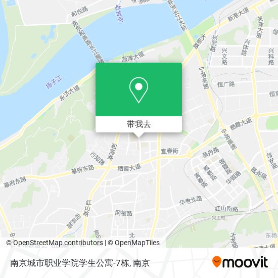 南京城市职业学院学生公寓-7栋地图