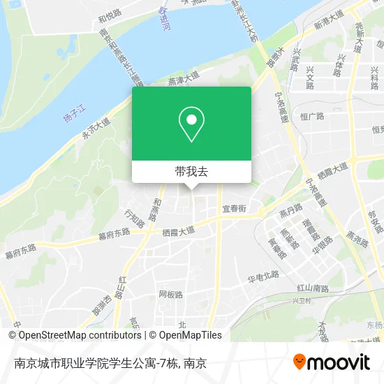 南京城市职业学院学生公寓-7栋地图