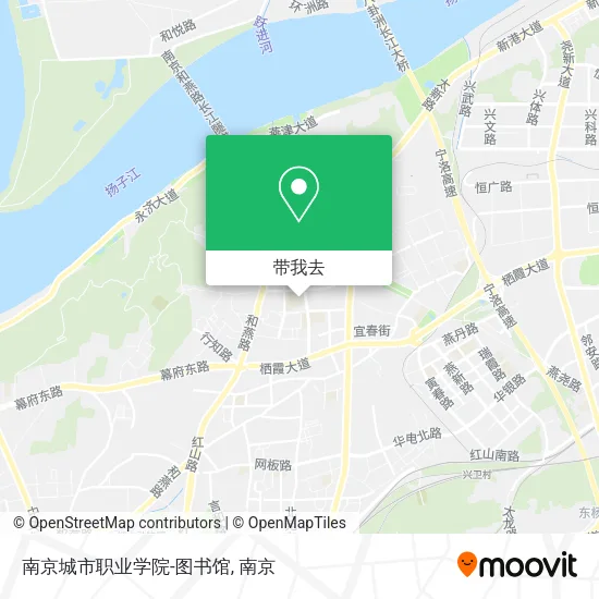 南京城市职业学院-图书馆地图