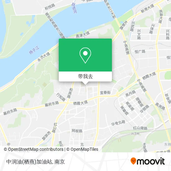 中润油(栖燕)加油站地图