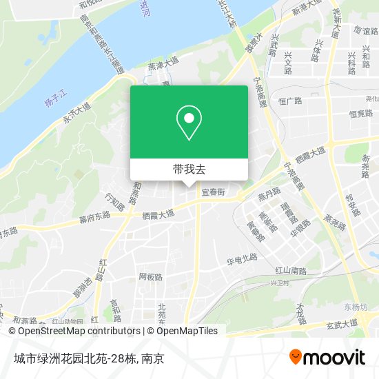 城市绿洲花园北苑-28栋地图