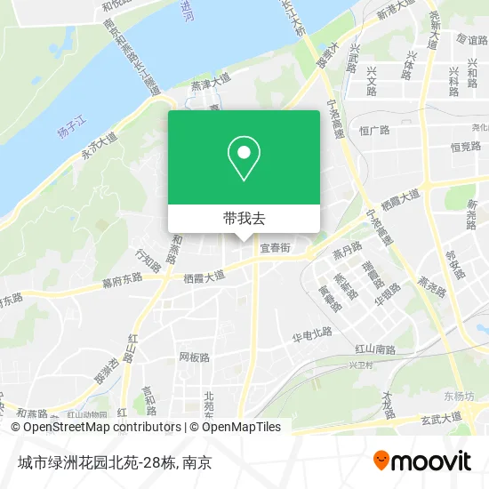 城市绿洲花园北苑-28栋地图