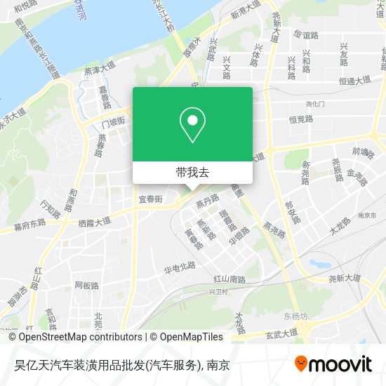 昊亿天汽车装潢用品批发(汽车服务)地图