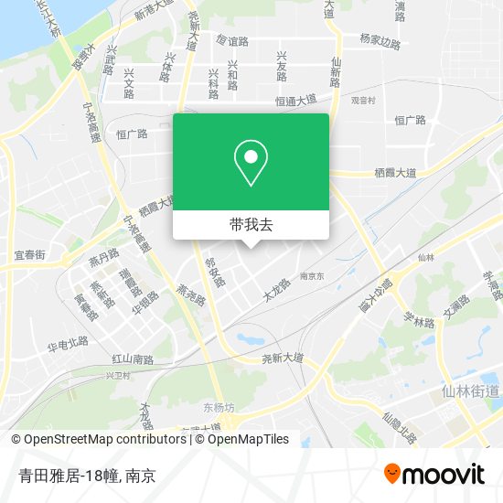 青田雅居-18幢地图