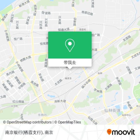 南京银行(栖霞支行)地图