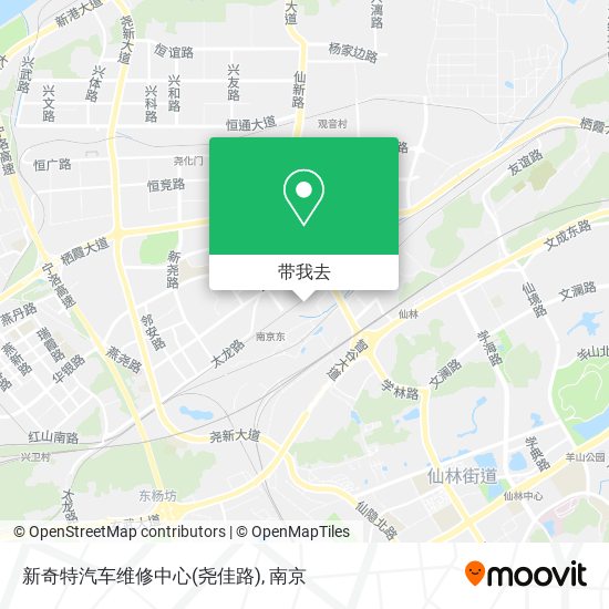 新奇特汽车维修中心(尧佳路)地图