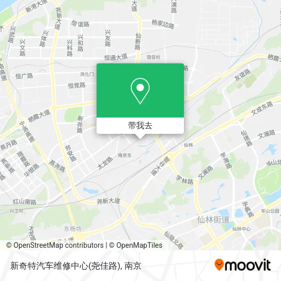 新奇特汽车维修中心(尧佳路)地图