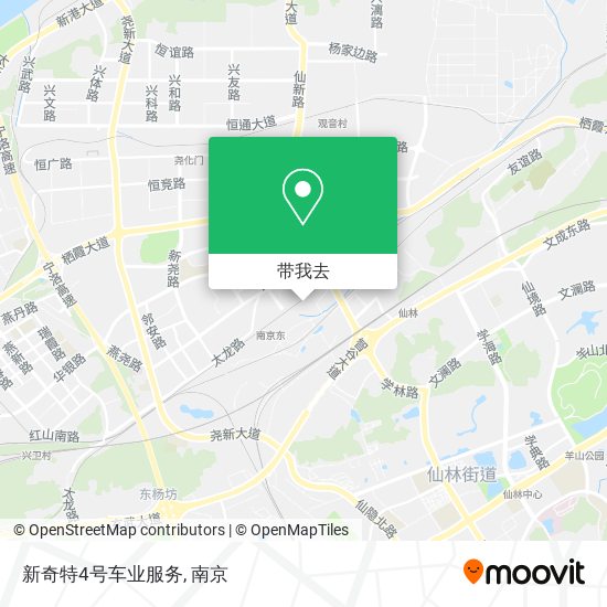 新奇特4号车业服务地图