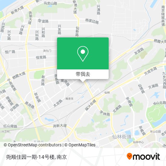 尧顺佳园一期-14号楼地图