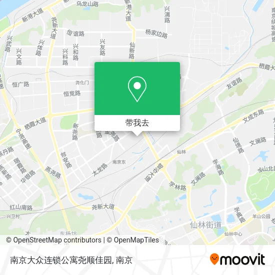 南京大众连锁公寓尧顺佳园地图