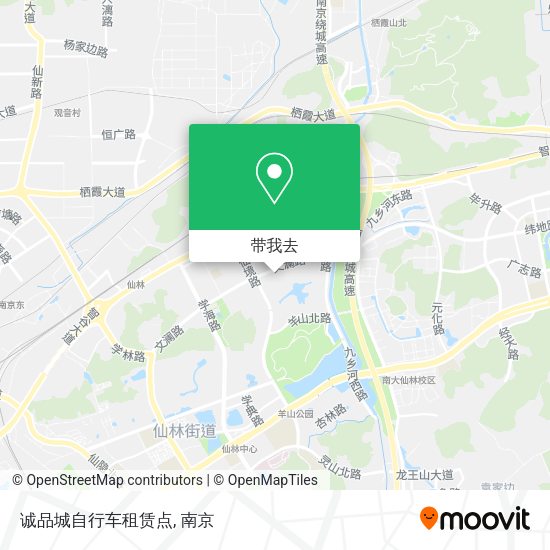 诚品城自行车租赁点地图