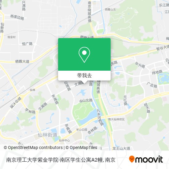 南京理工大学紫金学院-南区学生公寓A2幢地图