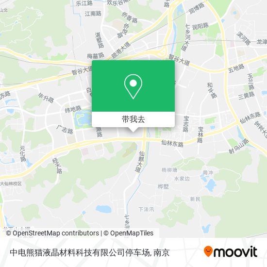 中电熊猫液晶材料科技有限公司停车场地图