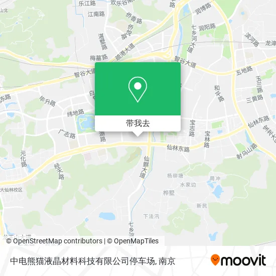 中电熊猫液晶材料科技有限公司停车场地图