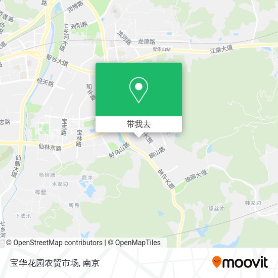 宝华花园农贸市场地图