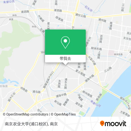 南京农业大学(浦口校区)地图