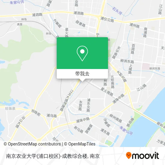 南京农业大学(浦口校区)-成教综合楼地图
