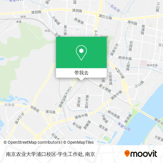 南京农业大学浦口校区-学生工作处地图