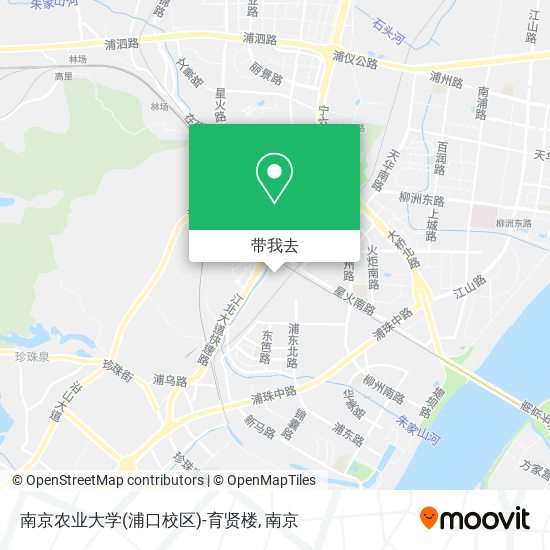 南京农业大学(浦口校区)-育贤楼地图