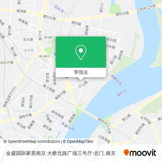 金盛国际家居南京·大桥北路广场三号厅-北门地图