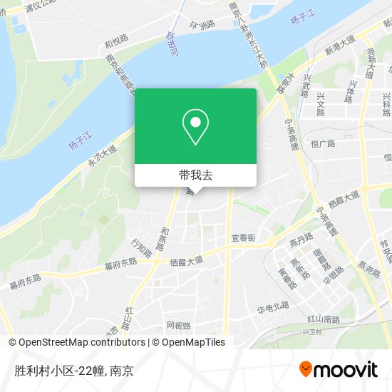 胜利村小区-22幢地图