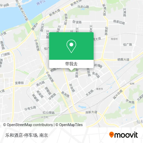 乐和酒店-停车场地图