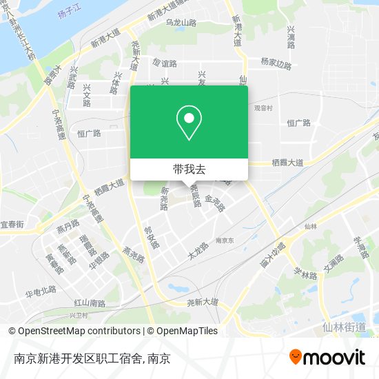 南京新港开发区职工宿舍地图