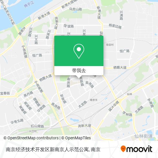 南京经济技术开发区新南京人示范公寓地图