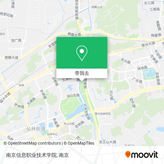 南京信息职业技术学院地图