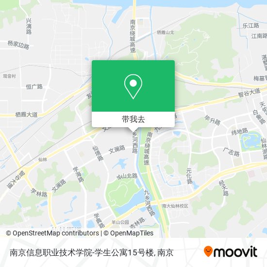 南京信息职业技术学院-学生公寓15号楼地图