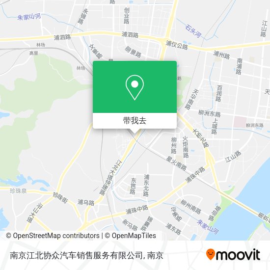 南京江北协众汽车销售服务有限公司地图