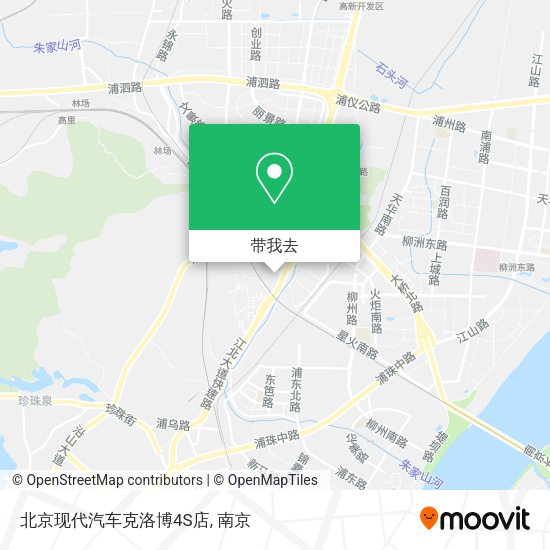 北京现代汽车克洛博4S店地图