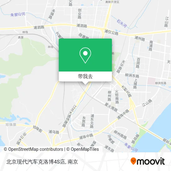 北京现代汽车克洛博4S店地图