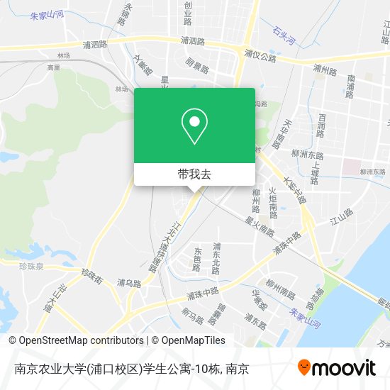 南京农业大学(浦口校区)学生公寓-10栋地图