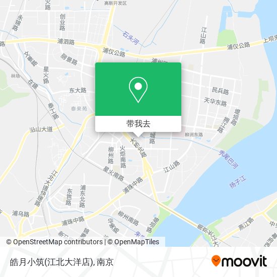 皓月小筑(江北大洋店)地图