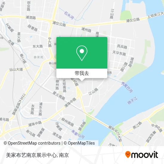 美家布艺南京展示中心地图